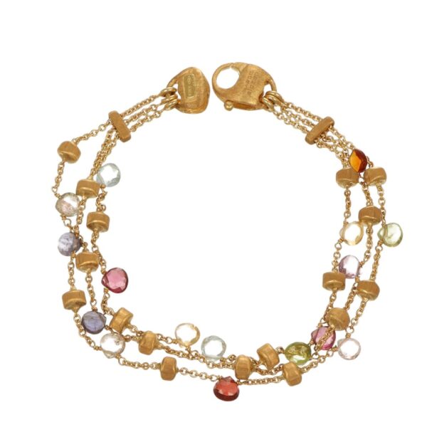 BRACCIALE ORO GIALLO CON PIETRE MARCO BIGEBO