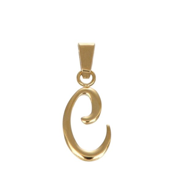 CIONDOLO ORO GIALLO LETTERA C