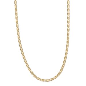 COLLANA ORO GIALLO MAGLIA PIATTA SOTTILE