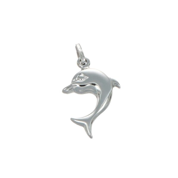 CIONDOLO ORO BIANCO DELFINO