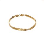 BRACCIALE ORO GIALLO FASCETTE