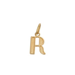 CIONDOLO ORO GIALLO LETTERA R