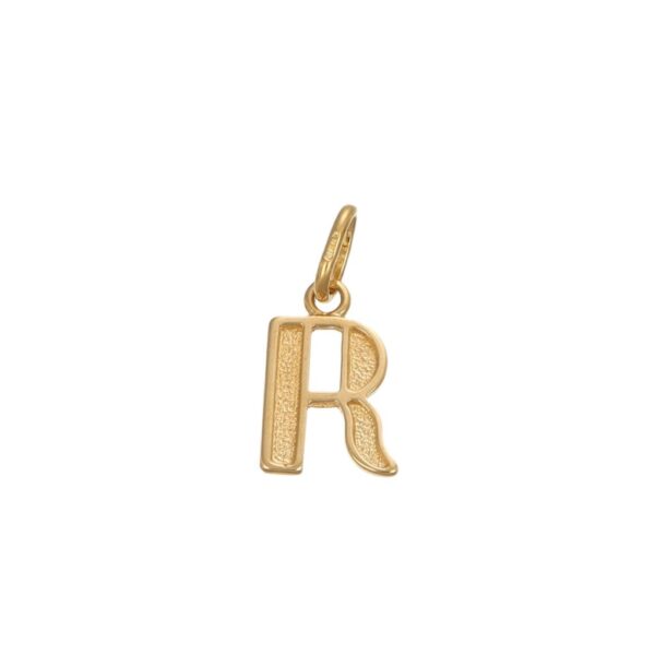 CIONDOLO ORO GIALLO LETTERA R