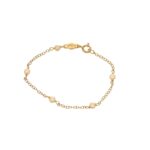 BRACCIALE ORO GIALLO PERLINE