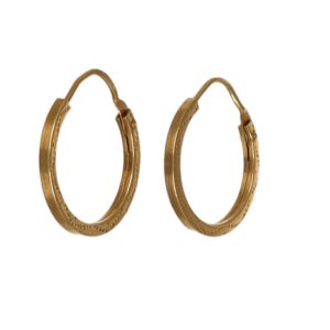 ORECCHINI ORO GIALLO CERCHIETTI