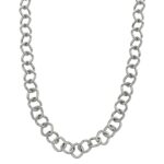 COLLANA ORO BIANCO CATENA BAGS ROSATO