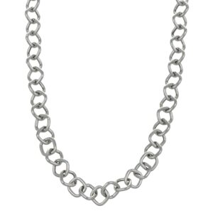 COLLANA ORO BIANCO CATENA BAGS ROSATO
