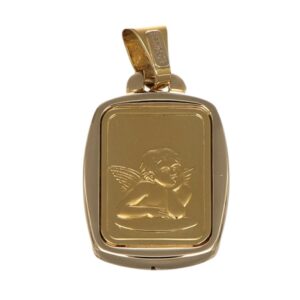 CIONDOLO ORO GIALLO ANGIOLETTO