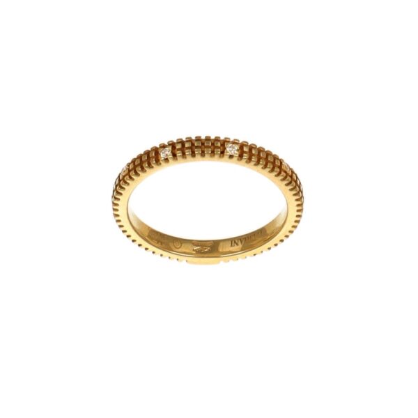 ANELLO ORO GIALLO CON DIAMANTI FASCIA METROPOLITAN DREAM