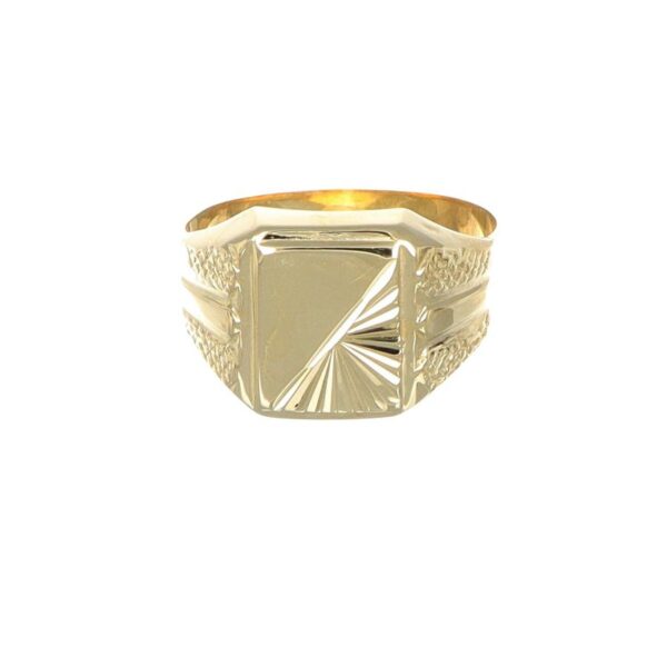 Anello oro giallo lavorato