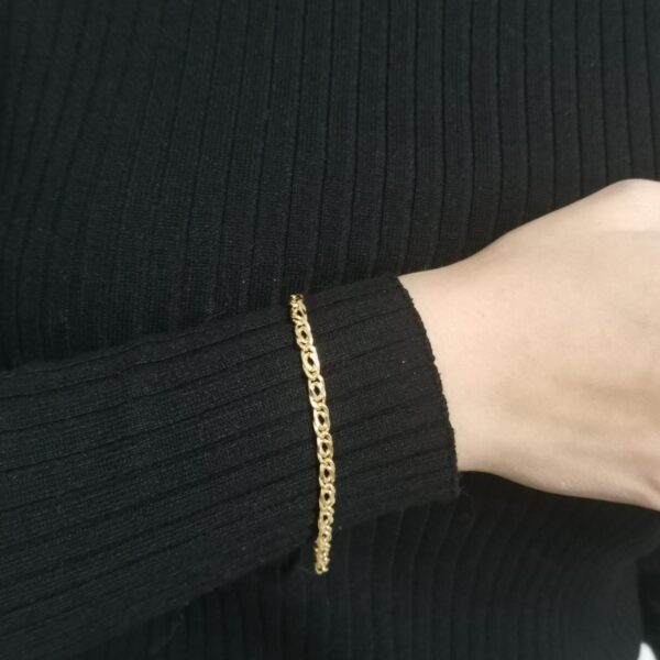 Bracciale oro giallo uomo