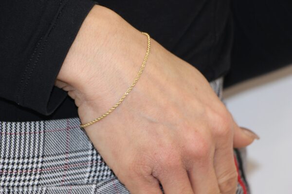 Bracciale oro giallo torcion