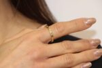 Anello oro giallo rosario