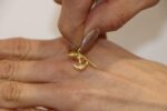 Ciondolo oro giallo fede speranza e carita