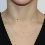 Collana oro bianco semirigida sottile