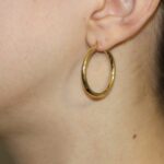 Orecchini oro giallo cerchi