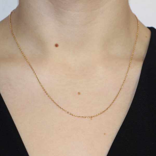 Collana oro giallo catenella