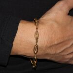 Bracciale oro giallo lavorato