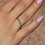 Anello oro bianco solitario con diamante