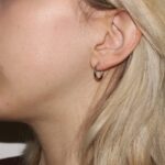 Orecchini oro bianco cerchietti lavorati