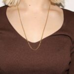 Collana oro giallo tre piu uno