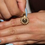 Ciondolo oro giallo sole lucido satinato