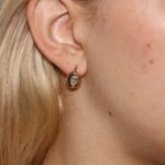 Orecchini oro giallo con zircone