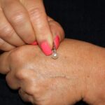 Ciondolo oro bianco con perla e diamanti