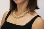 COLLANA CORTA ALLUMINIO ANELLINI BICOLOR KLK GIOIELLI  INTRECCIATI SATINATI