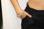 BRACCIALE ALLUMINIO BICOLOR ANELLINI INTRECCATI KLK GIOIELLI  SATINATI