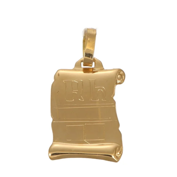 Ciondolo oro giallo medaglia