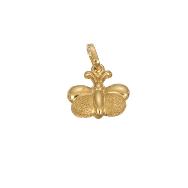 Ciondolo oro giallo farfalla