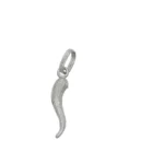 Ciondolo oro bianco cornetto