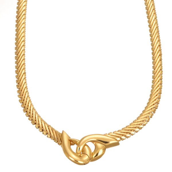 Collana oro giallo snake
