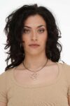 COLLANA FILI ACCIAIO CORTA ZAMA FOGLIOLINE GINGKO KLK GIOIELLI