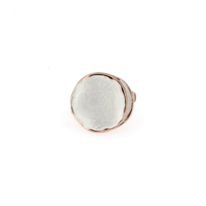 anello zama tondo bianco