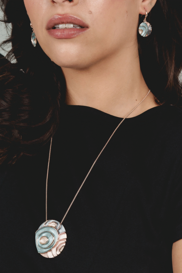 COLLANA CATENA LUNGA ZAMA TONDO KLK GIOIELLI DISEGNO A RILIEVO