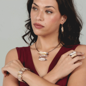 collana fili acciaio corta zama scaletta