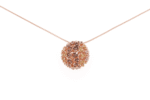 COLLANA LUNGA KLK GIOIELLI CON SFERA CON FIOIRELLINI