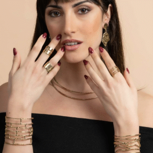 choker ottone doppio filo
