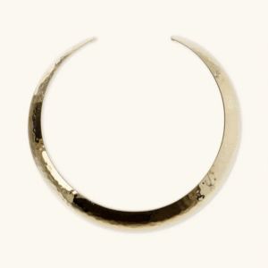 COLLANA CHOKER MARTELLATA PLACCATA IN ORO ETRUSCA GIOELLI
