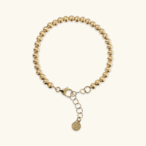 BRACCIALE CON SFERE SATINATE PLACCATO IN ORO ETRUSCA GIOELLI