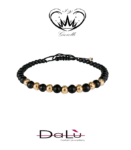 Bracciale oro rosa con ematite Dalù