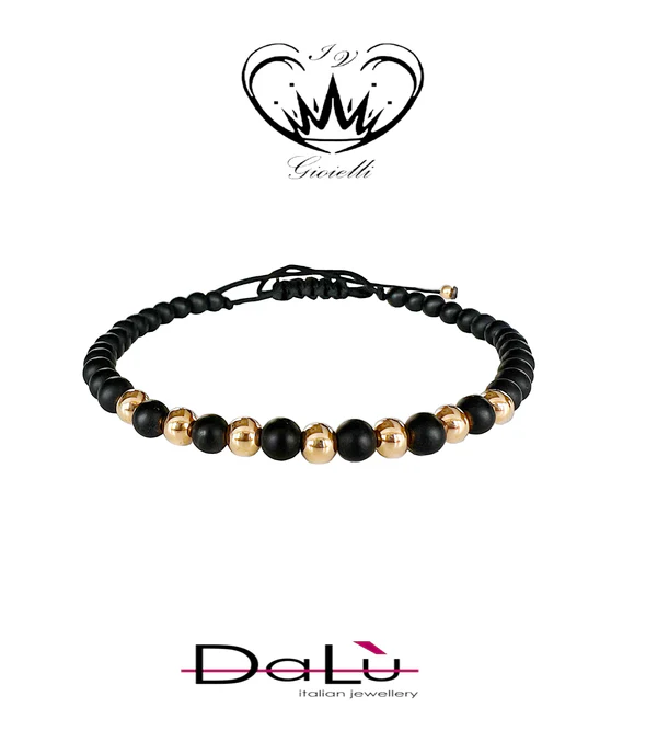 Bracciale oro rosa con ematite Dalù