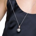 COLLANA DONNA IN ACCIAIO CIONDOLO IN METALLO CON ANGELO IP ROSE LUCA BARRA