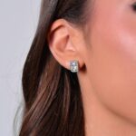 ORECCHINI DONNA IN ACCIAIO CRISTALLI E ZIRCONE LUCA BARRA