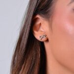 ORECCHINI DONNA IN ACCIAIO FIOCCO LUCA BARRA