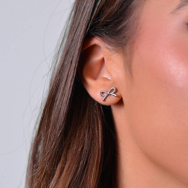 ORECCHINI DONNA IN ACCIAIO FIOCCO LUCA BARRA