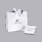 ORECCHINI DONNA IN ACCIAIO ZAMPETTA E CRISTALLI LUCA BARRA