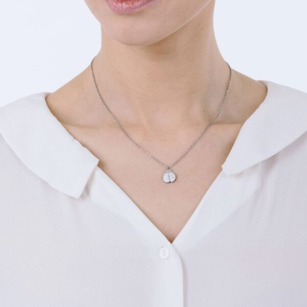 COLLANA DONNA IN ACCIAIO CON COCCINELLA LUCA BARRA